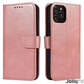 JollyFX Magnetfodral elegant fodral med Bookcase med kickstand för Galaxy S20 Plus Rosa