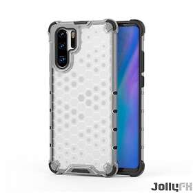 JollyFX Honeycomb Case rustning omslag med TPU Bumper för P30 Pro Genomskinlig