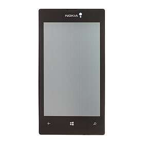 LCD-display Touch Unit Front Skal till Lumia 520 Svart