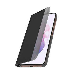 JollyFX Sleep Case Bookcase Type Case med Smart Window till Samsung Galaxy S21 FE Svart