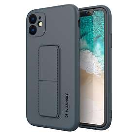 Wozinsky Kickstand Case flexibelt silikonskal med stativ iPhone 11 Pro Marinblått