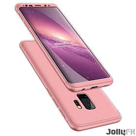 JollyFX 360 Skydd Fram och Bak Case Full Body Skal Samsung Galaxy S9 Plus G965 Rosa