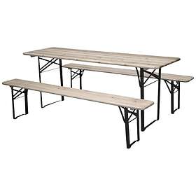 Venture Design Picknickbord Gustav Guniess Foldable Table benches Black / Wood 9553-068