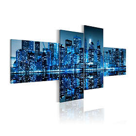 Arkiio Tavla New York's Skyscrapers In Blue Colour 100x45