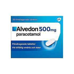GSK GlaxoSmithKline Alvedon 500mg 20 Tabletter