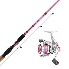 Okuma Pink Pearl V2 7'1 213cm 5-20g Med Pink Pearl C-3000 Samt Påspolad Flätlina