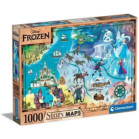 Disney Frozen Clementoni Pussel Karta 1000 Bitar