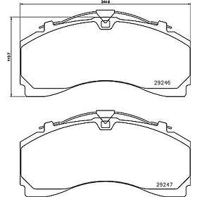 Textar Bromsbeläggssats, skivbroms 2924601