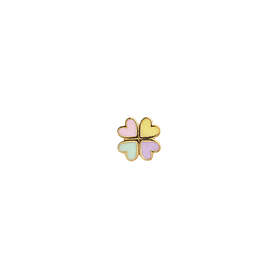 Stine A. Love Heart Clover Enamel Earring