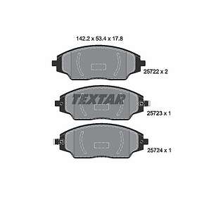 Textar Bromsbeläggssats, skivbroms 2572201