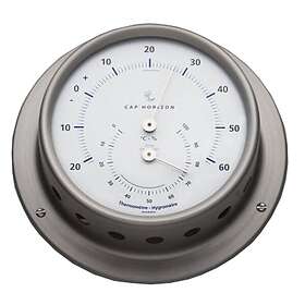 Barigo 85 Mm Satin Stainless Steel Thermo-hygrometer Silver 110 x 32 mm