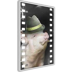 Artgeist Poster Affisch Pig with Mustache A3-POprp0560l_brA