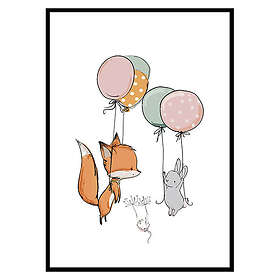 Gallerix Poster Animals And Balloons No1 2642-70x100
