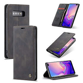 Lux-Case CASEME Galaxy S10 plånboksfodral med magnetstängning svart Svart