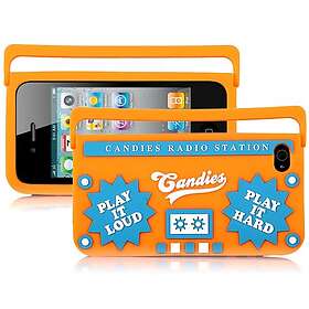 Lux-Case Ghetto Blaster (Oranssi) iPhone 4/4S Silikonskal Orange