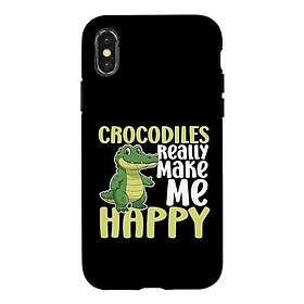 Lux-Case iPhone XS crocodile texture leather flip case Red Röd