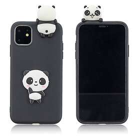 Lux-Case Cute 3D iPhone 11 Pro Max skal Svart / Panda