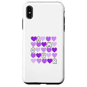 Lux-Case iPhone Xs Max shockproof hybrid case Dark Purple Lila