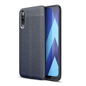 Lux-Case Galaxy A50 litchi case Dark Blue Blå