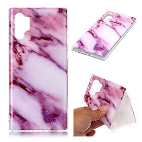 Lux-Case Marble Galaxy Note 10 Pro skal rosa / lila nyansmarmor Lila