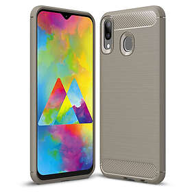 Lux-Case Carbon Flex Galaxy M20 skal Grå Silver/Grå