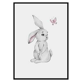 Gallerix Poster Bunny And Butterfly 3299-30x40