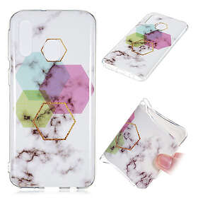 Lux-Case Galaxy A40 marble pattern case Style H Flerfärgad