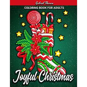 Joyful Christmas Easy Coloring Book for Adults: Christmas coloring book