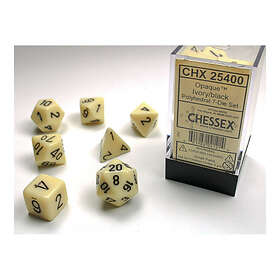 Opaque : Ivory/black (7-Die set)