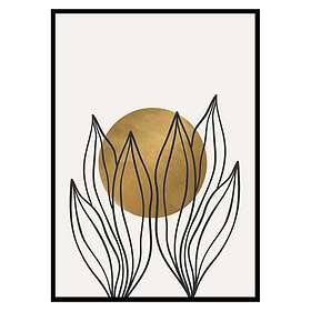 Gallerix Poster Watercolor Gold No1 3281-70x100