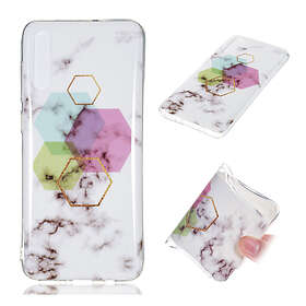 Lux-Case Galaxy A70 marble pattern gel case Style T Flerfärgad