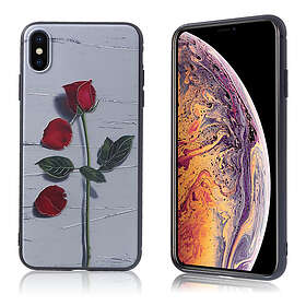 Lux-Case iPhone Xs Max embossed pattern soft gel case Style B Flerfärgad