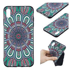 Lux-Case iPhone Xs Max embossed soft case Abstract Floral Flerfärgad