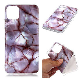 Lux-Case Marble iPhone 11 Pro Max skal Veiny Rose Rosa