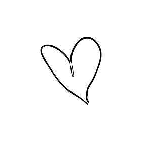 Venture Home Posters Heart Svart/vit Poster - 30x40 60055-002