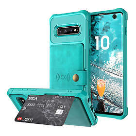 Lux-Case Galaxy S10 Plånboksfodral Grön