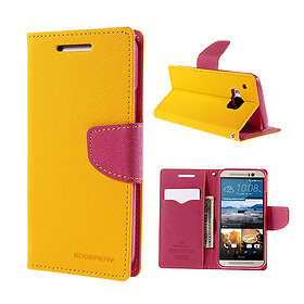 Lux-Case Mercury One M9 Läder Flip Fodral med Korthållare Orange