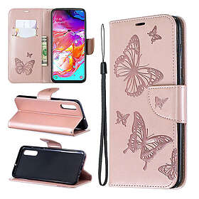 Lux-Case Butterfly Galaxy A70 fodral Rosa