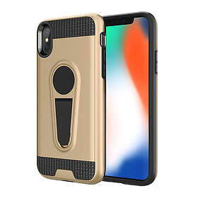 Lux-Case iPhone 9 Plus mobilskal metall plast silikon utfällbart ställ magnetisk