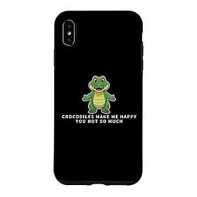 Lux-Case NXE iPhone Xs Max crocodile texture soft case Brown Brun
