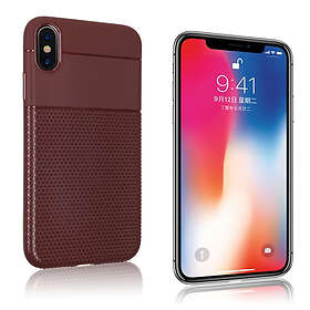 Lux-Case iPhone 9 Plus mobilskal silikon halkfri textur Brun