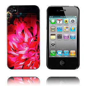 Lux-Case StoryLine (Röda Blommor) iPhone 4/4S Skal Röd