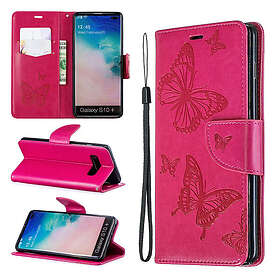 Lux-Case Butterfly Galaxy S10 Plus fodral Rose Rosa