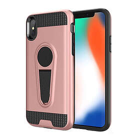 Lux-Case iPhone 9 Plus mobilskal metall plast silikon utfällbart ställ magnetisk bilhållare Rosenguld Flerfärgad