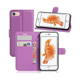 Lux-Case Laudrup Litchi Läderfodral för iPhone 7 / 8 Lila