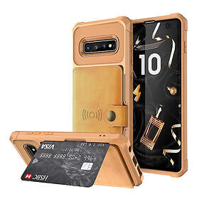 Lux-Case Galaxy S10 Plånboksfodral Gul