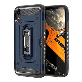 Lux-Case IPhone 9 mobilskal metall plast silikon utfällbart ben dubbellagrat skydd Blå