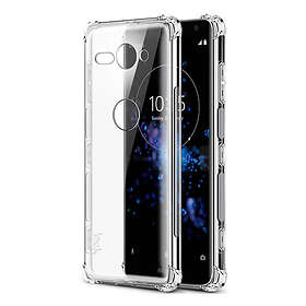 Lux-Case IMAK Xperia XZ2 Compact mobilskal silikon material skyddande hudkänsla tillkommer explosionssäkert skärmskydd Transparent Genomskin