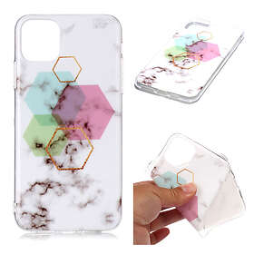 Lux-Case Marble iPhone 11 Pro Max skal Hexagon Shape Flerfärgad