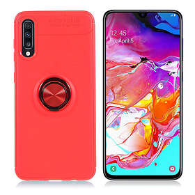 Lux-Case Galaxy A70 finger ring case Red Röd